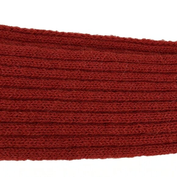 Auth GUCCI - Red Alpaca Wool Scarf - Picture 4 of 4